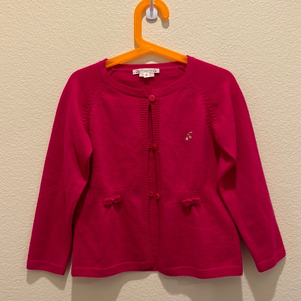 Bonpoint French luxury brand 6 years old girl’s beautiful cashmere sweater new